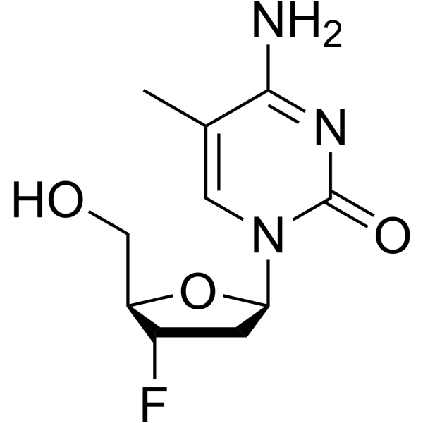 2′,3′-Dideoxy-3′-fluoro-5-methylcytidine 115249-95-1